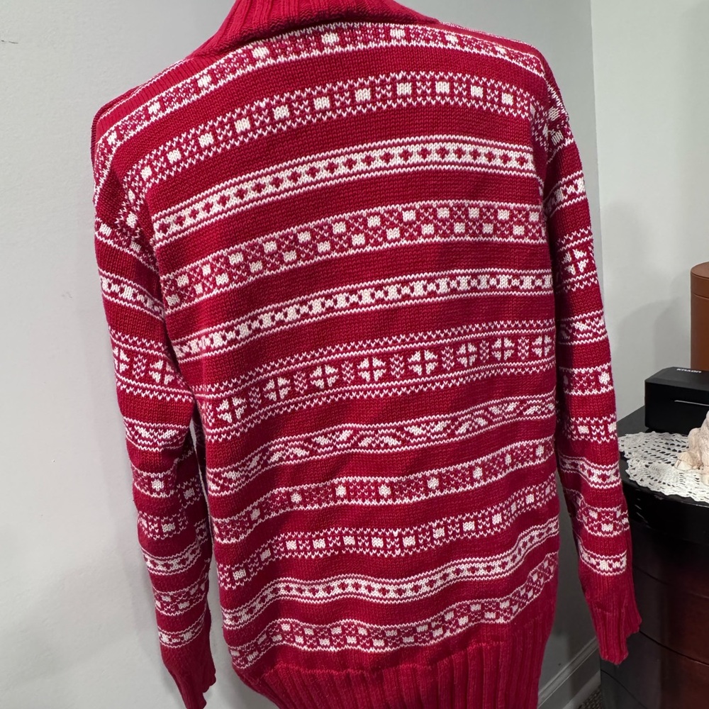 Vintage Gap Red and White Sweater - Picture 4 of 9